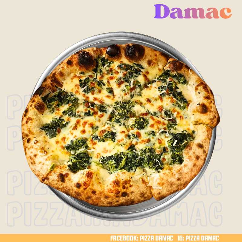 Pizza spinach